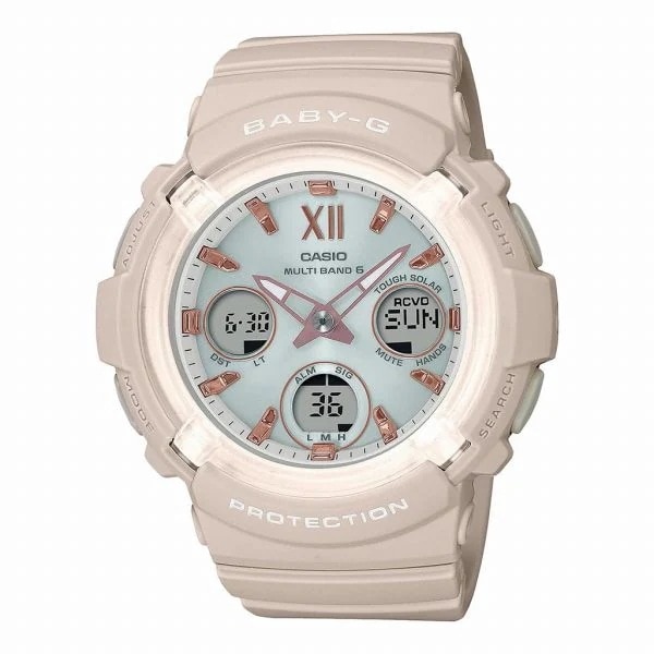 取寄品 正規品 CASIO腕時計 カシオ BABY-G ベイビージー アナデジ表示 アナログ&デジタル 丸形 ソーラー BGA-2800-4A2JF レディース腕時計 15,119円