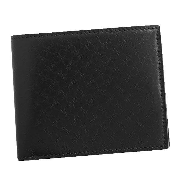 サルヴァトーレ フェラガモ Salvatore Ferragamo / 二つ折財布 小銭入付 #66A115 686504 NERO