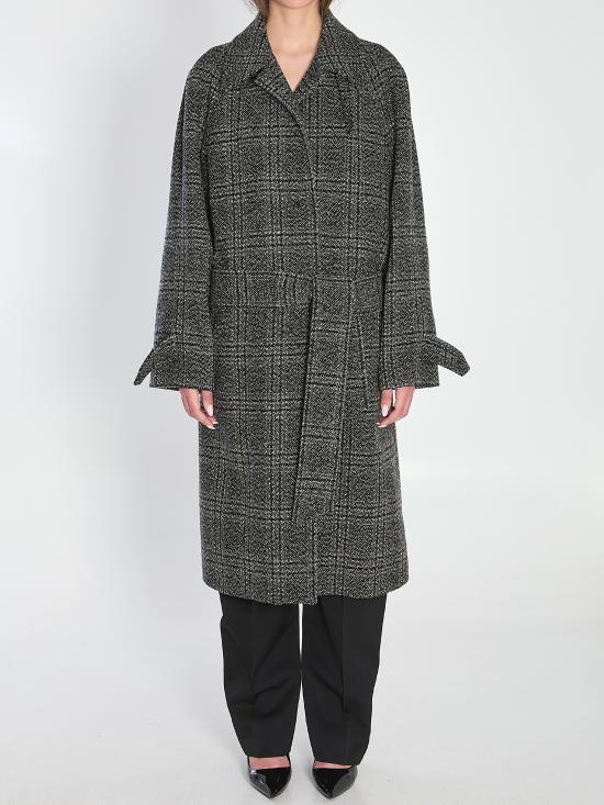 BALENCIAGA Women Coats 838934 BLACK