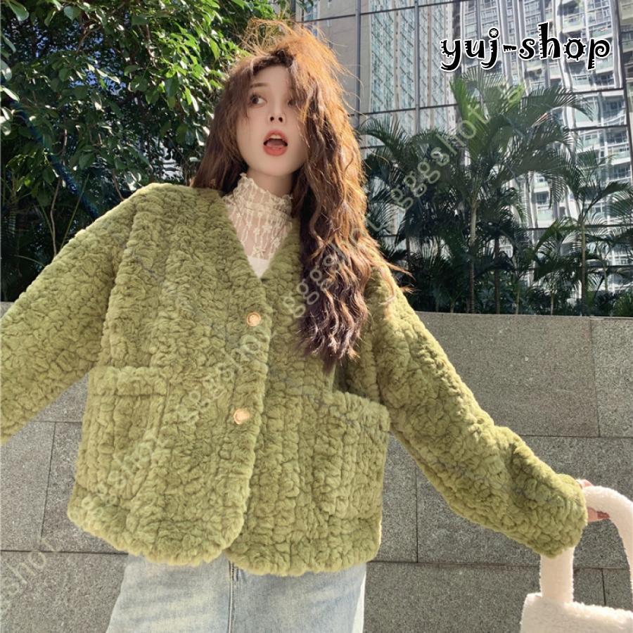 大人の魅力 もこもこ ボアブルゾン レディース ドロップショルダー ゆったり 暖かい フリース ボアジャケット 防寒着 秋冬 ボアコート カジュアル 可愛い アウター