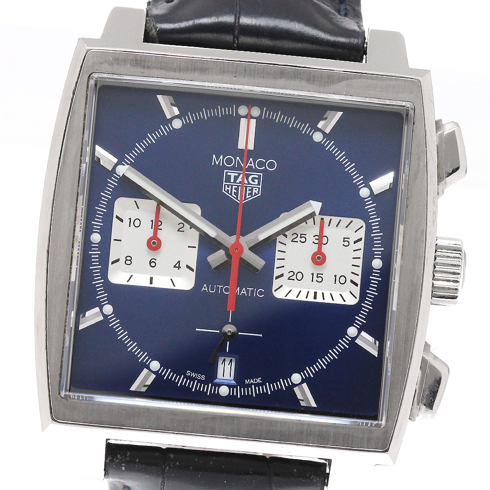 タグホイヤー TAG HEUER CBL2111-0 モナコ クロノグラフ デイト 自動巻き メンズ _952391【中古】