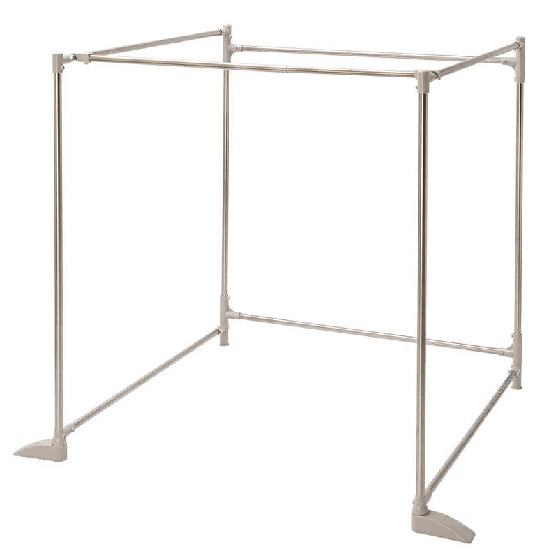 積水樹脂　多機能 布団 物干し 折りたたみ 専用竿付き ステンクラー 自在 屋外 屋内 ステン＆グレー　OFD-40S