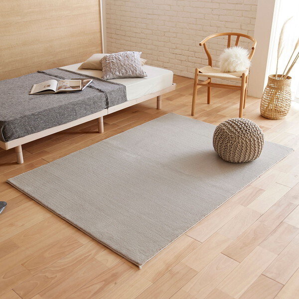スミノエ ラグ ハク 130×190cm グレージュ 防炎 13139924-47-130190 メーカー直送