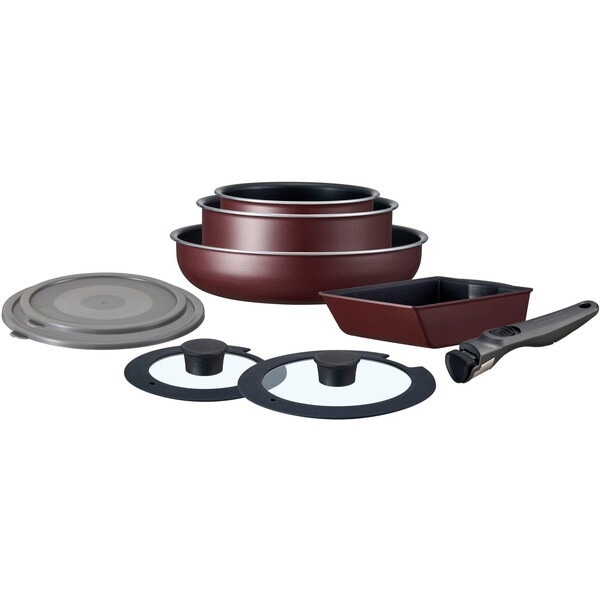 フライパンセット EHDC-T9S ワインレッド TERACOAT 9点セット IH対応 メーカー直送