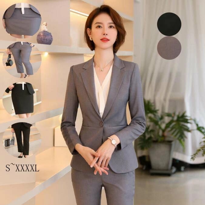 再販未定！ビジネススーツ リクルートスーツ 高品質 レディーススーツ ジャケット パンツ スカート パンツスーツ スカートスーツ スリム きれいめ セットアップ 3点スーツセット 入学式 卒業式 結婚