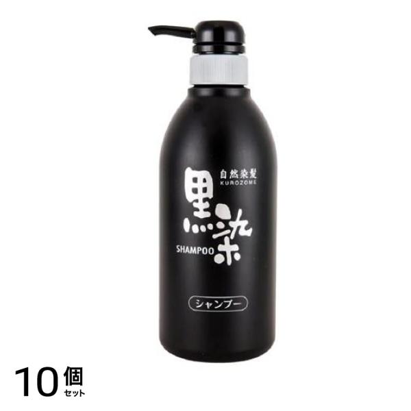 黒ばら本舗 黒染シャンプー 500mL (ポンプタイプ) 10個セット
