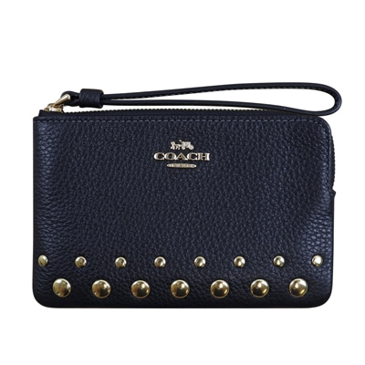 即発 アウトレット レディース コーナージップリストレット ポーチ CAQ56 IMBLK