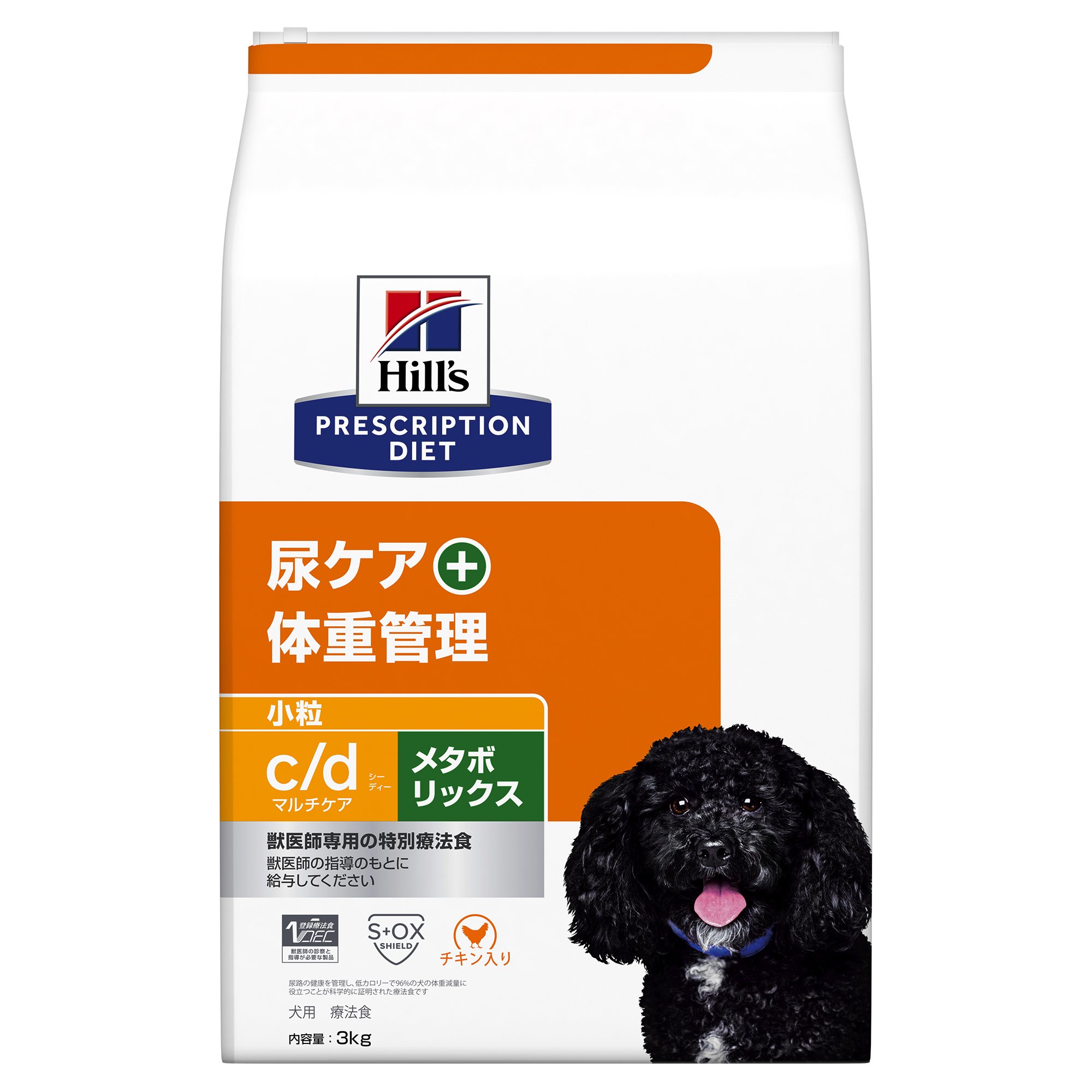 ヒルズ　プリスクリプション　ダイエット　犬用　ｃ／ｄ　マルチケア　＋　メタボリックス　小粒　３ｋｇ　犬　療法食　尿ケア　体重管理　ＣＲＣ45―12―90―03―02 12,467円