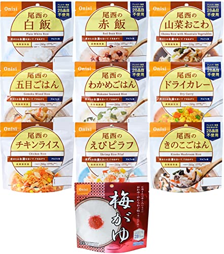 アルファ米10種類セット (非常食・保存食)