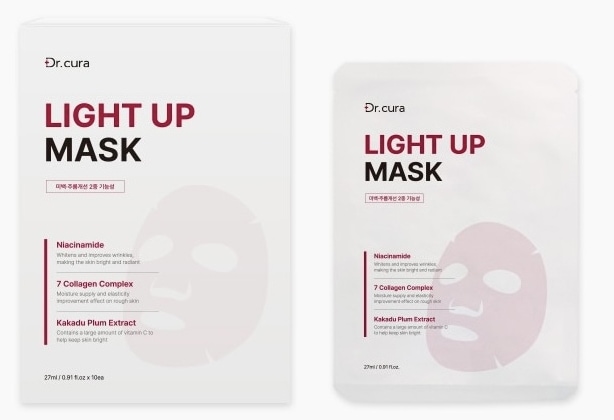 韓国化粧品 Dr.cura ライトアップ マスク