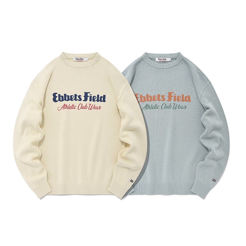 [韓国 アイドル 着用] EBBETSFIELD EBFD Basic Logo Cotton Knit 長袖 レディース メンズ 秋 冬 イジュビン ONF ユウト N.Flying フェスン