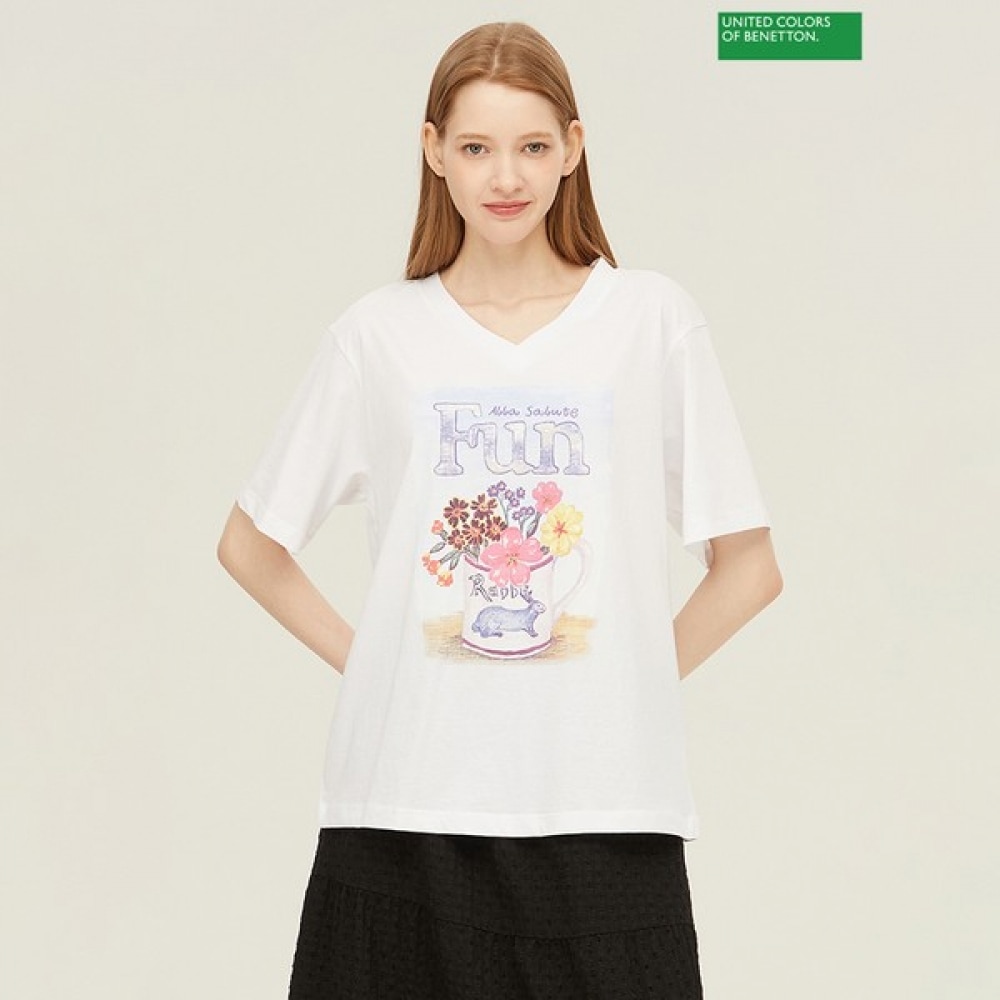 [ベネトン] ベネトンマカロン T シャツ BATSA3531