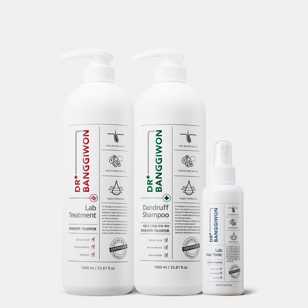 [混合セット]ドクターバンギウォンダンドラフシャンプー1L+ラップトリートメント1L+ヘアトニック150ml/脱毛緩和フケシャンプー