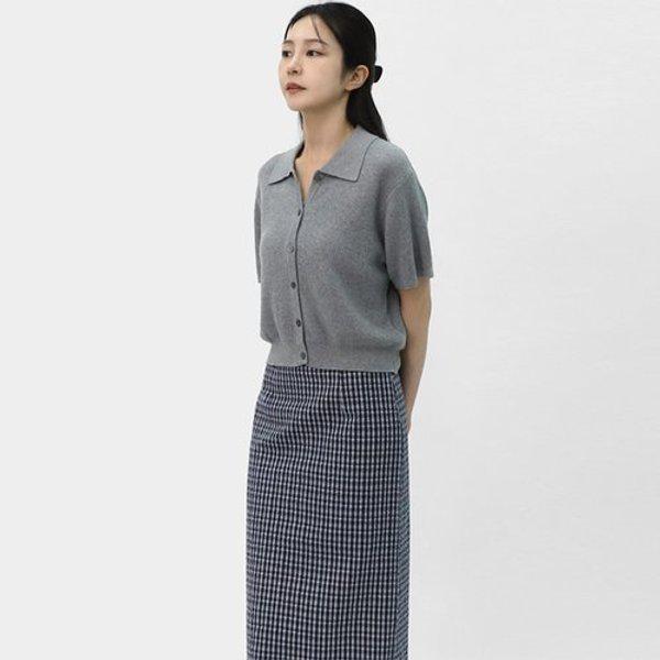 女子ニットカーディガン ベーシック半袖ニット 夏カーディガン LSLOT002