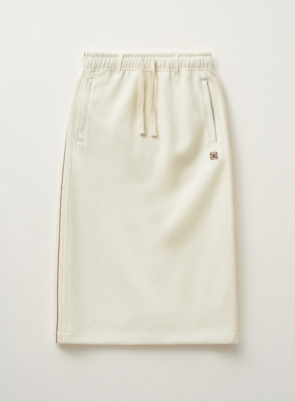 【SATUR】 (W) LAWTON MIDI SKIRT : RESORT CREAM
