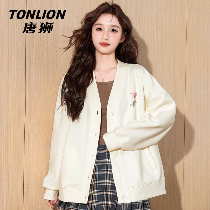 カーディガン ジャケット レディース セーター 2025 春新作 韓国版 トップス Vネック ゆったり カーディガン