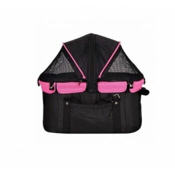 多機能ペットカート Dear Sweet Heart（ディアスイートハート） ブラック/ピンク バッグ 単品 SHB415BP