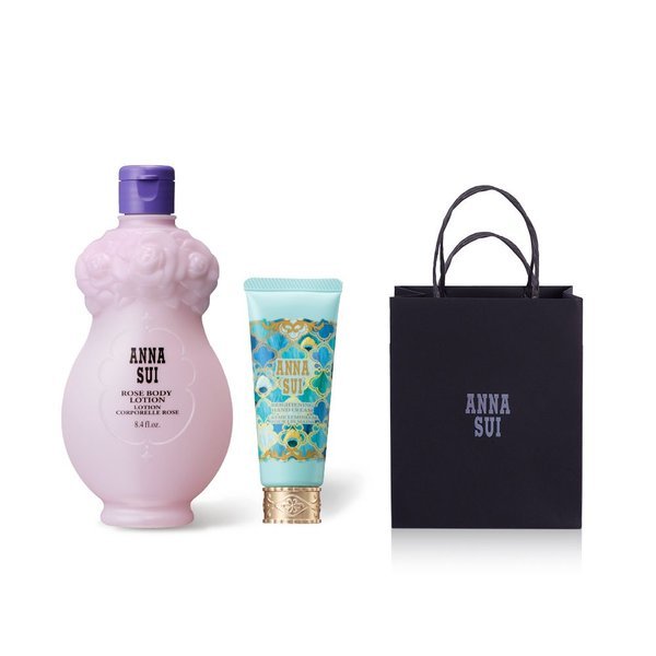 【ANNA SUI】 アンナスイ ローズ ボディ ローション（エッセンスタイプ）ハンドクリーム+ショッピングバッグ
