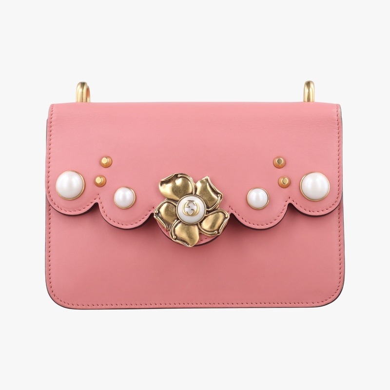 パーリーピオニーピンクレザー432682H019776588中古