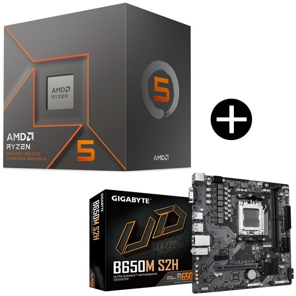 Ryzen 5 8500G BOX With Wraith Stealth Cooler CPU + GIGABYTE B650M S2H マザーボード セット