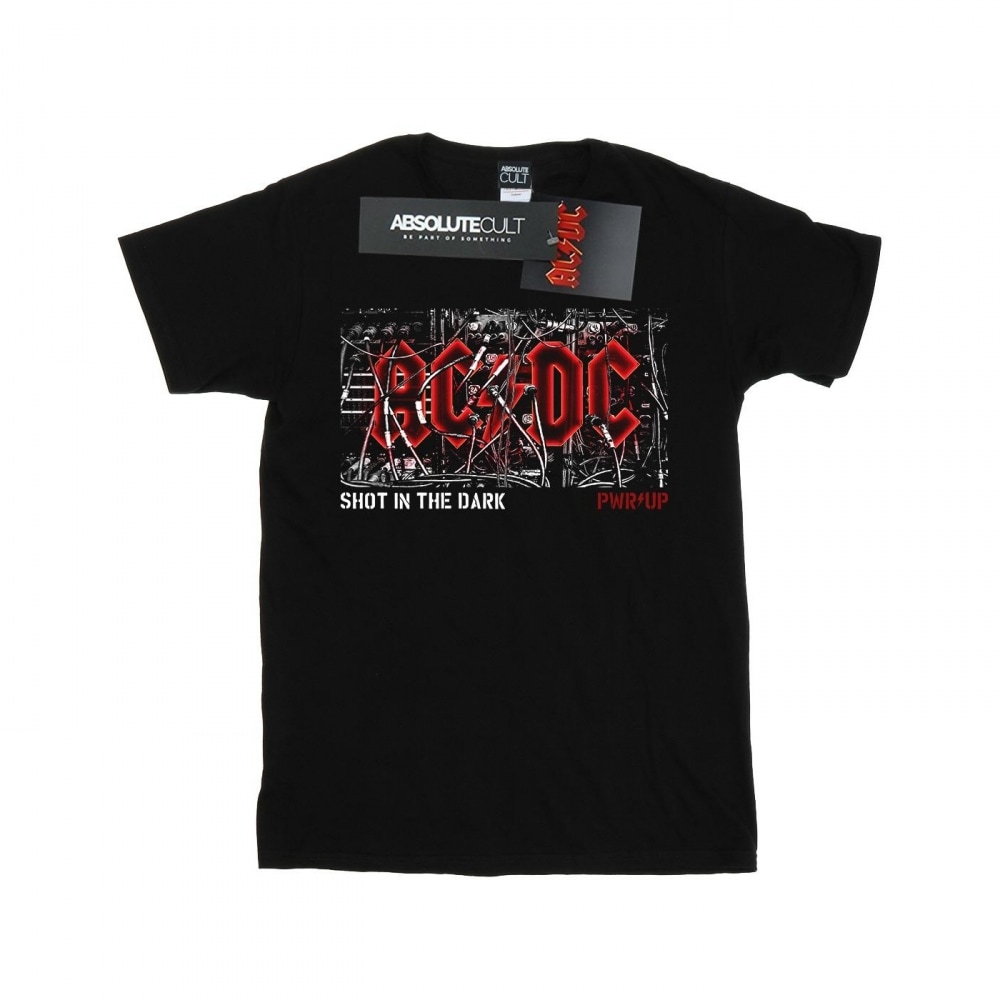 (英国より直送) AC/DC メンズパワーアップケーブルロゴ Tシャツ