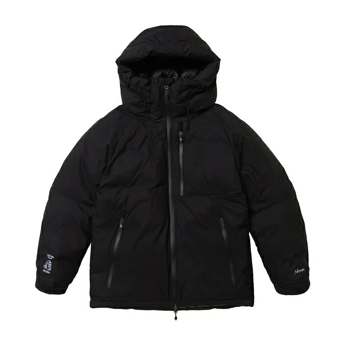 ナンガ×タコマフジレコード エクスクルーシブダウンジャケット（ユニセックス） L ブラック #N0003108