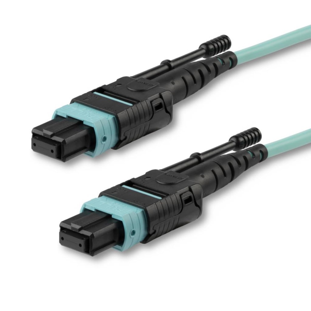 StarTech.com [MPO12PL3M] 光ファイバーケーブル/MTP/PC-MTP/PC/3m/OM3 マルチモード/50/125ミクロン/12芯/40Gb/MPOコネクタ-/メス-メス/O