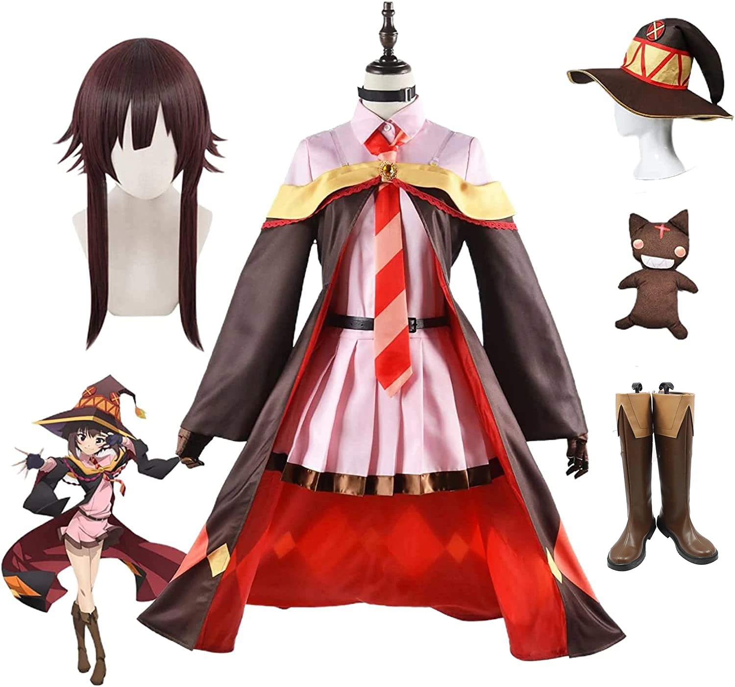 新作入荷この素晴らしい世界に爆焔を！ めぐみん コスプレ衣装 コスチューム アニメ 祭り 学園祭 文化祭 漫遊展 ハロウィン大人気