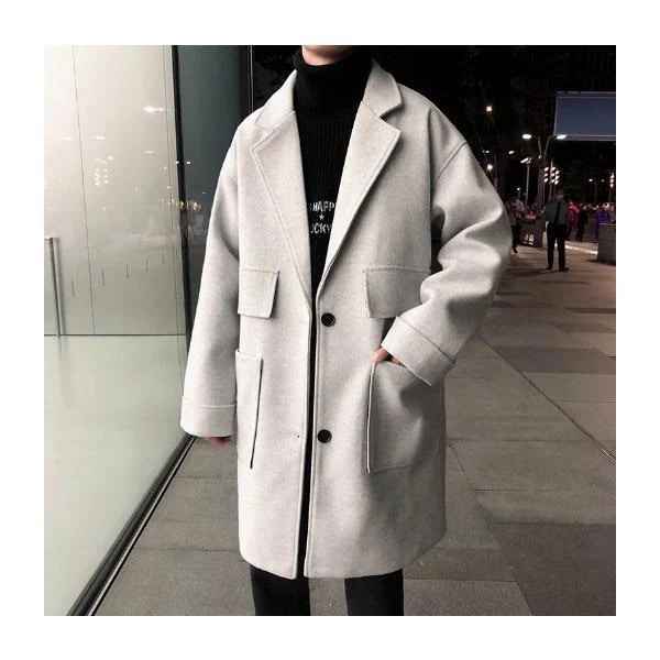 [高品質]コスパ最高ダッフルコートビジネスコート無地メンズカジュアルチェスターコートおしゃれロングコート新品