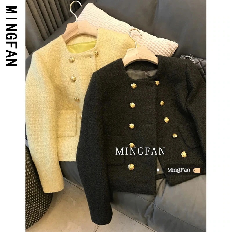 NEW 2026! 1～3日出荷 今のの婦人服 の女性のウールのハイエンドのニッチなウールのコート 黄色のジャケットの上イエロー コート ジャケット