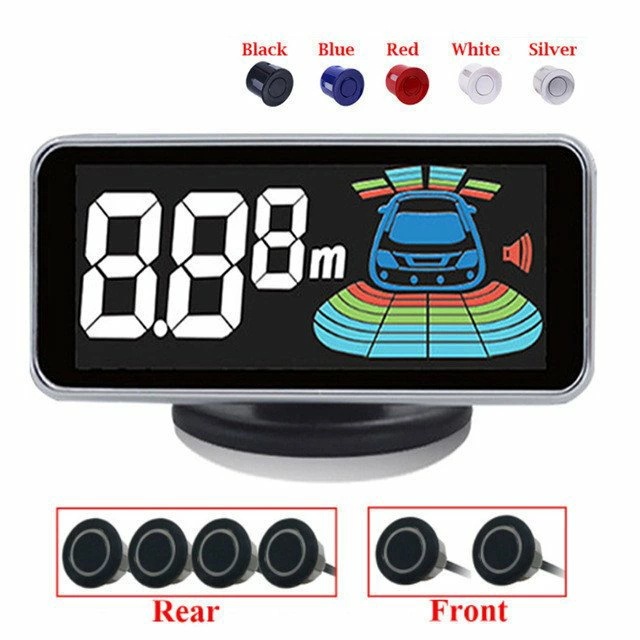 人気 後付 リヤ コーナーセンサー クリアランスソナー 前後 6センサー 駐車補助 0.3-2m 液晶付 5,769円