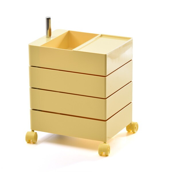 B.Bファニシング RELS0336PLYLW イエロー 360回転ワゴン 4段 メーカー直送