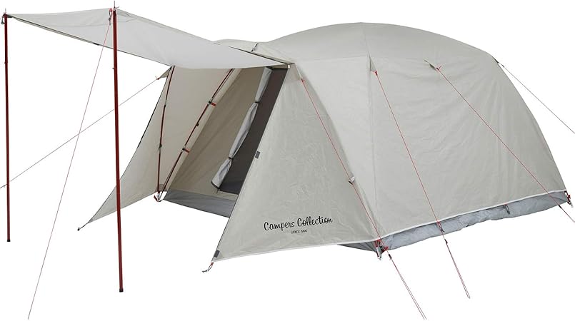 テント キャンプ アウトドア 4人用 広くて快適 タープ機能を装備 プロモキャノピーテント5 CPR-5UV (クラシックベージュ /ネオベージュ)