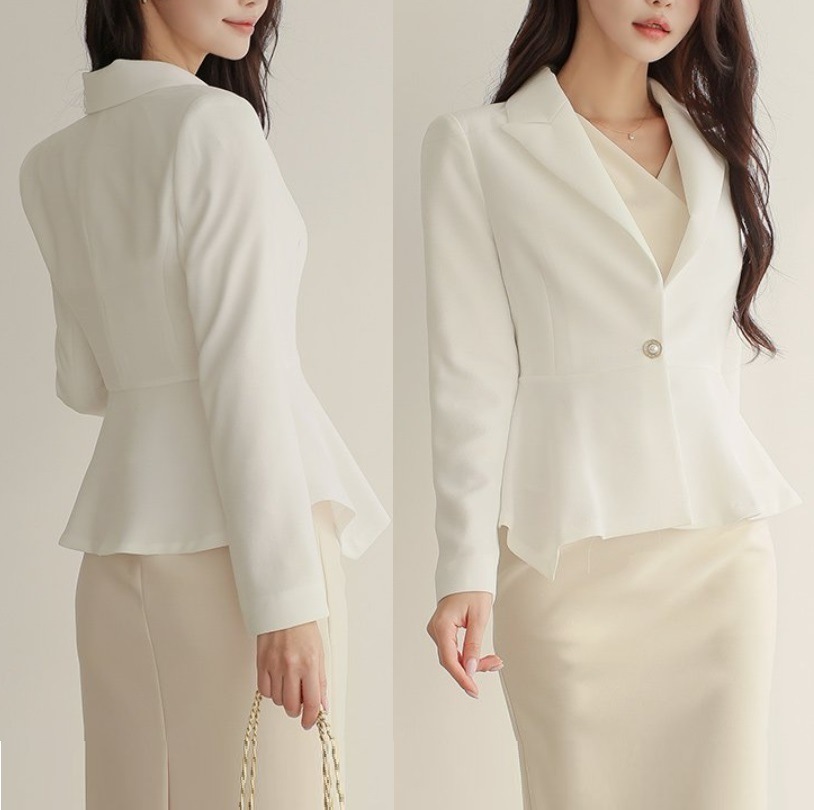 結婚式 ジャケット フリル パールボタン 入学式 卒業式 春秋