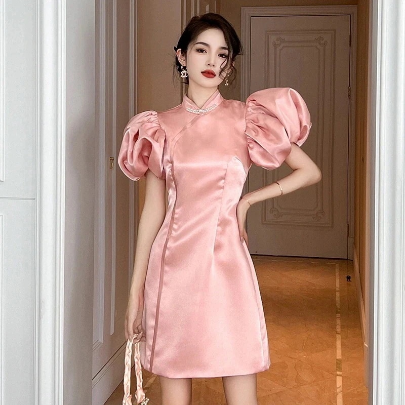 【JY.上品】 ワンピース フォーマル パーティードレス キャバドレス 着痩せ 大人 チャイナドレス 同窓会 披露宴 卒業式 結婚式 演奏会 ウェディング 成人式 正式 115 二次会 発表会30%ま