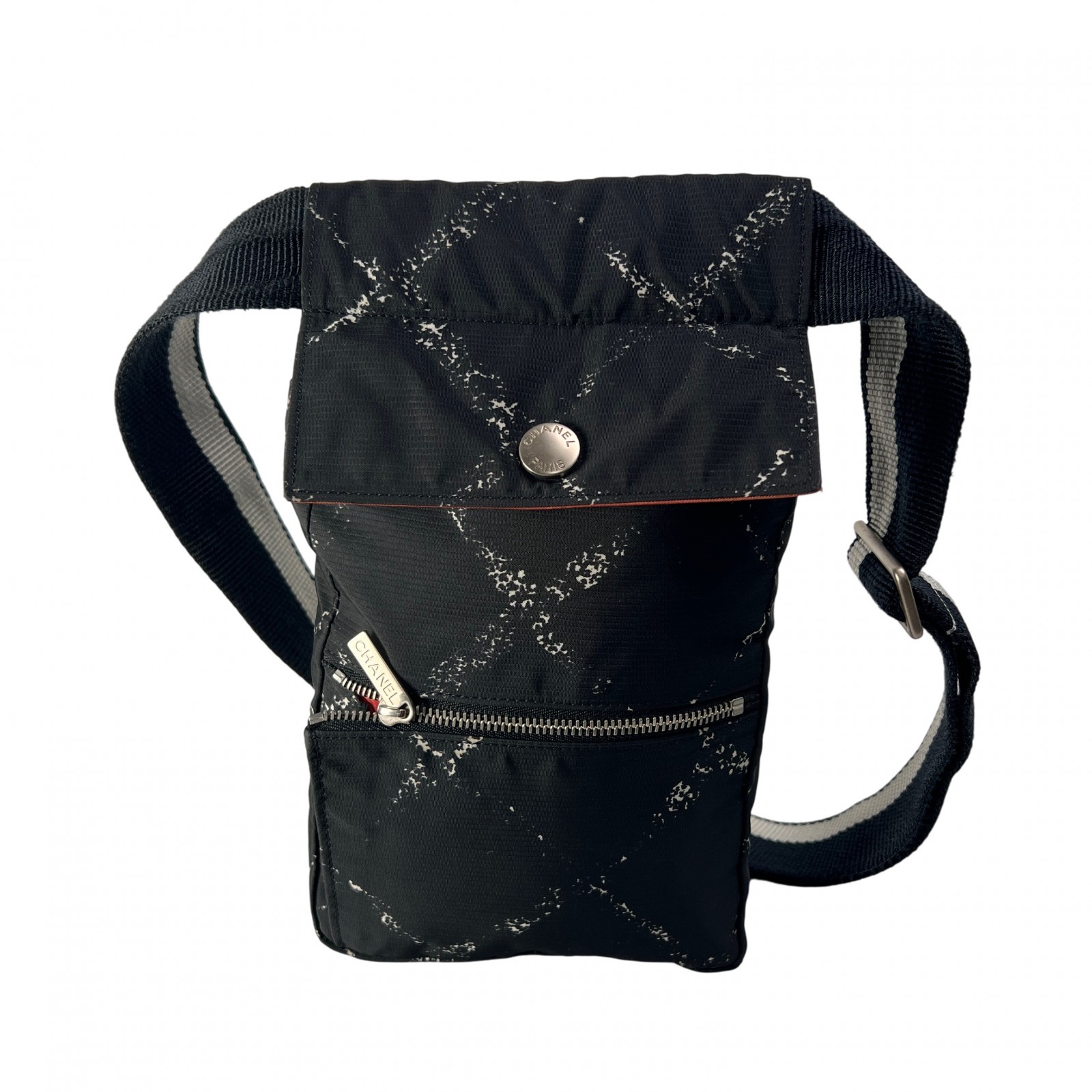 CHANEL シャネル ニュートラベルライン ナイロン ショルダーバッグ 黒 A-14204