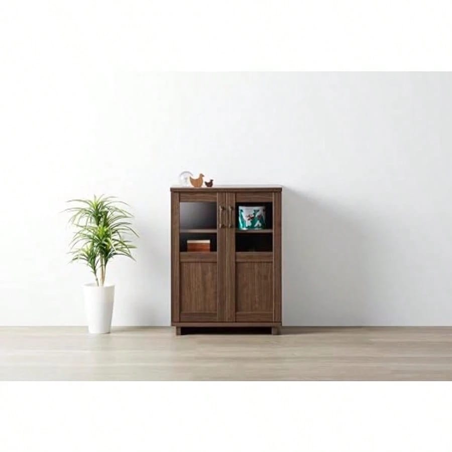 キャビネット 幅58.7×奥行30.6×高さ78.1cm ブラウン ヴィンテージ調 COC8060CADB