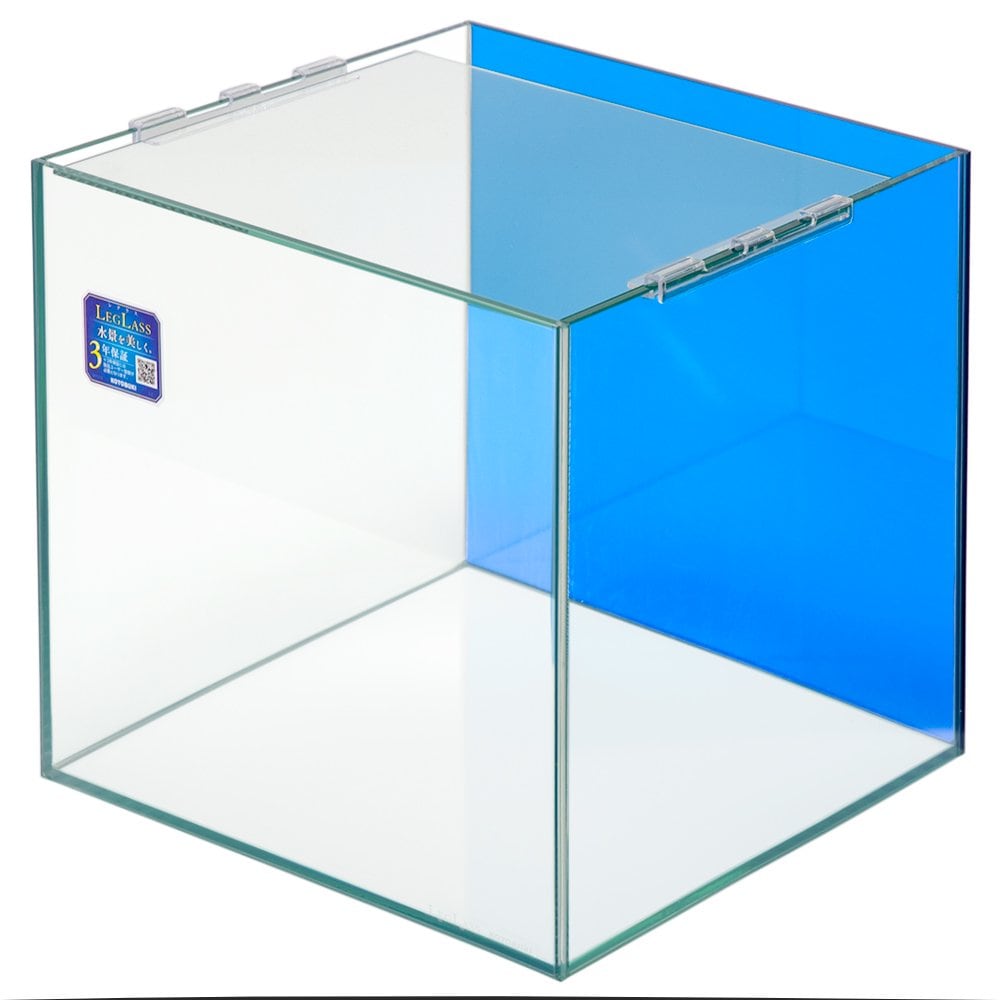 クリスタルキューブ３００（３０X３０X３０ｃｍ）バックスクリーン（クリアブルー）貼付済み　３０ｃｍ水槽　小型水槽　ガラス水槽　お一人様２点限り　ＣＲＣ10―11―01―30―00
