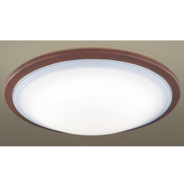 シーリングライト 12畳 洋風 LED 調光 昼光色 電球色 リモコン付き サークルタイプ 照明 天井 LGC51139 ウォールナット調