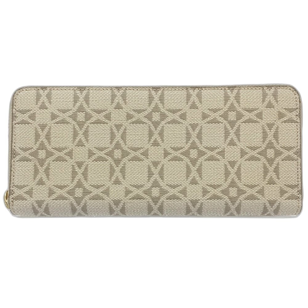 ラウンドファスナー 長財布 PVC ベージュ/181313【中古】 4,922円