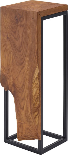 プランタースタンド JW-303BR スタンド 天然木 木製 スチール おしゃれ ブラウン サイドテーブル 花台 植物 四角 フラワースタンド シンプル モダン ヴィンテージ リビング ダイニング シ