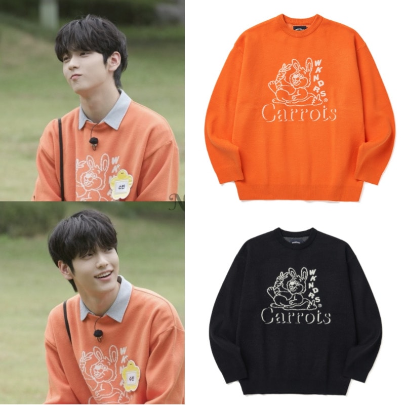 【TXT スビン着用】 WKNDRS CARROTS KNIT SWEATER