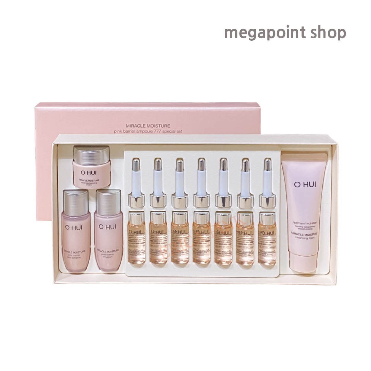 ミラクルモイスチャーアンプル777スペシャルセット(アンプル7ml*7,スキン20ml,アマルジョン20ml,ブーストクリーム7ml,クレンジングフォーム40ml)