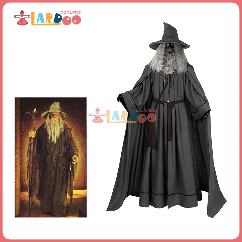 指輪物語 The Lord of the Rings 指輪世に出る ガンダルフ-Gandalf コスチューム コスプレ衣装1121