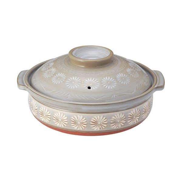 三陶 銀峯花三島8号深鍋 ガス火専用 MMT10814 7,086円