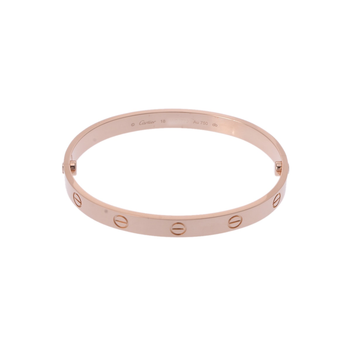 ラブブレスレット 最新型 レディース K18ピンクゴールド ブレスレット Aランク 中古 銀蔵