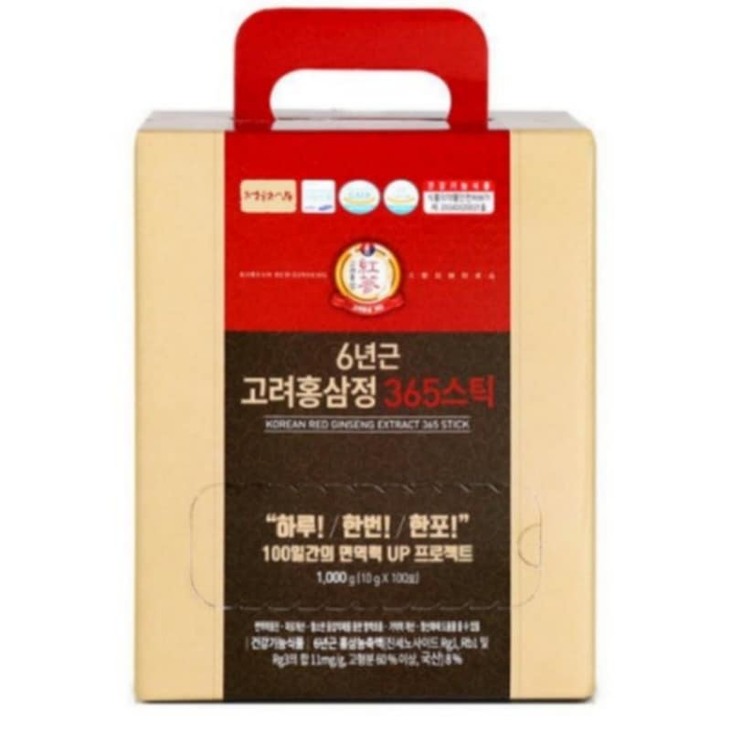 チョンウォンサム 6年根 高麗紅参亭 365 スティック 100包