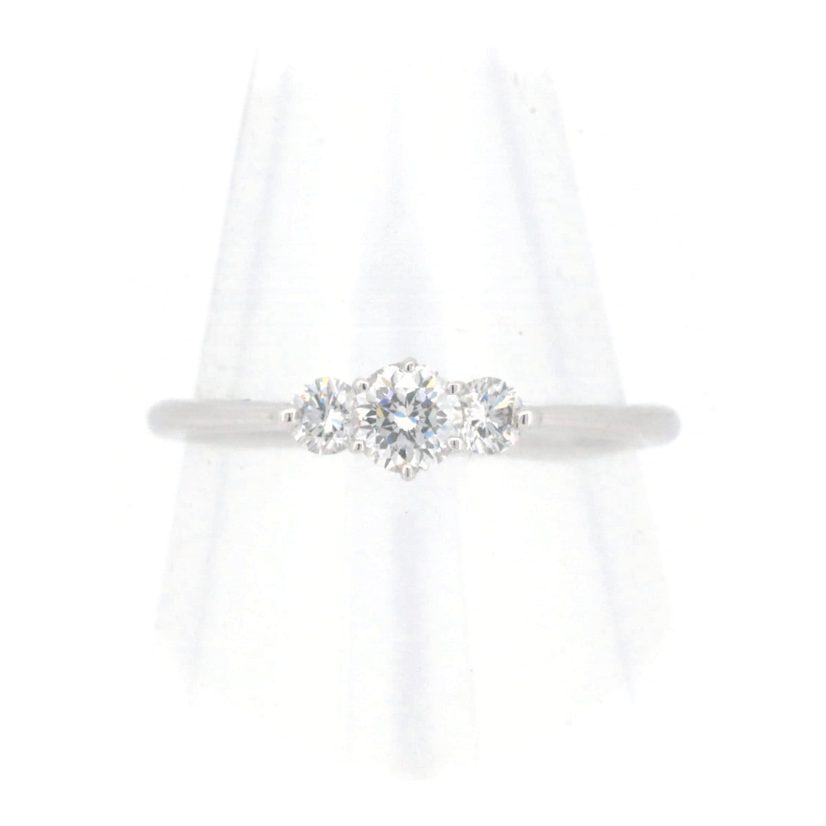 D&D144 ダイヤモンド リング 指輪 10.5号 0.23ct 0.15ct PT900(プラチナ) 質屋出品 35,750円