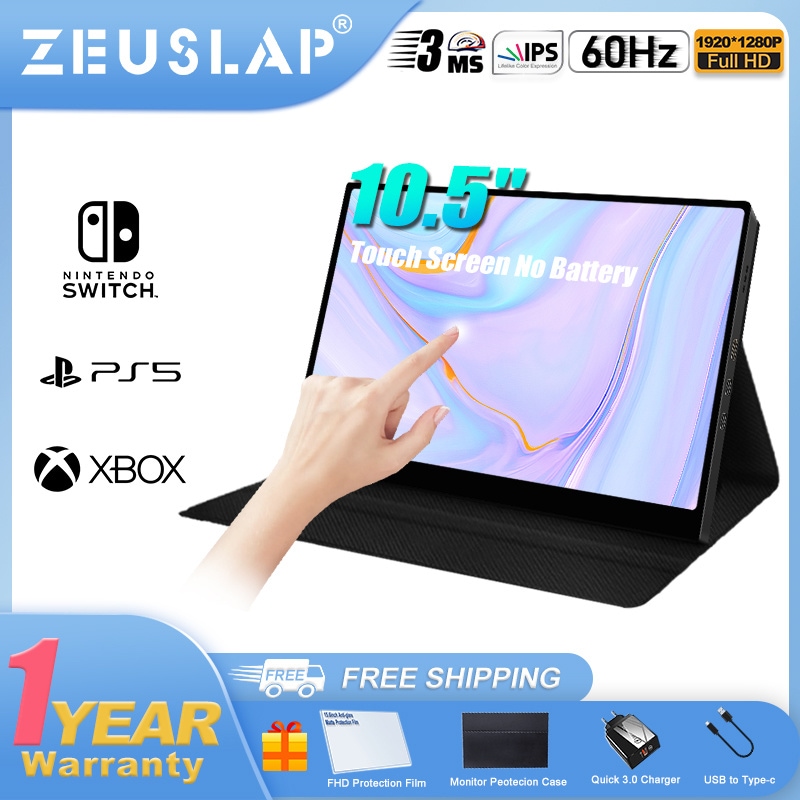 新発売 インチから 10.5 ZEUSLAP 15.6 ホスト拡張画面 ミニ ノートブック 1280p 1080p モニター タッチ インチの超薄型ポータブル  PCモニター モデル名:AT156 - machdientu.org