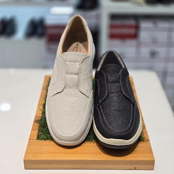 セーブゾーン04男性カジュアルコンフォートバンディング超軽量スニーカー スリッポン ブラック DishhMQQ5 (S44108161)